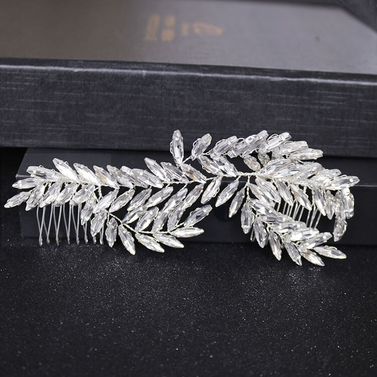 XIN-xy1287-Fashionable-Handmade-Crystal-Willow-Leaf-Bride-Hair-Comb-Hair-Band-4